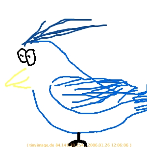 einen Vogel malen